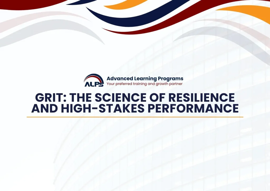 GRIT: The Science of Resilience and High-Stakes Performance